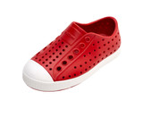 Native Toddlers' Jefferson Shoes Ruby Red/Shell White detail