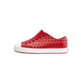 Native Little Kids' Jefferson Shoes Ruby Red/Shell White side view