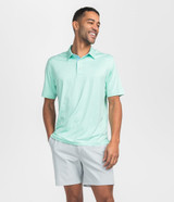 Southern Shirt Men's Grayton Heather Polo in Paradise Green