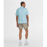 The Southern Shirt Men's Heather Madison Stripe Polo in Alaskan Blue
