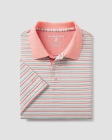 The Southern Shirt Men's Tucker Stripe Polo in Sandbar