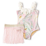 Shade Critters Girls' Metallic Hula One Piece detail view