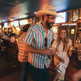 The Sendero Provisions Co. Men's Serape Pearl Snapshirt in Spring Sage