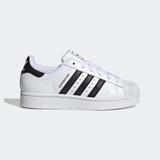 The Adidas Big Kids' Superstar II Sneakers in Cloud White/Core Black/Cloud White