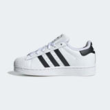 The Adidas Little Kids' Superstar II Sneakers in Cloud White / Core Black / Cloud White