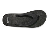 Sanuk Women's Yoga Mat II Sandals Ebony bottom view