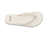 Sanuk Women's Yoga Joy II Sandals in Marshmallow Woven angled view