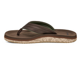 The Sanuk Men's Tiderush Sandals in Dark Brown