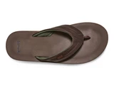 Sanuk Men's Tiderush Sandals Dark Brown sole view