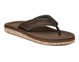 The Sanuk Men's Tiderush Sandals in Dark Brown