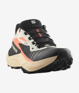 Salomon Women's Genesis Trail Running Shoes Fusion Coral heel view