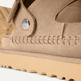 The Ugg Women's Goldenstar Glide Platform Sandals in Sand Suede