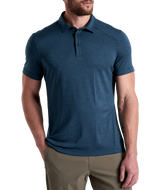 the Kuhl Men's Shadow Polo in Pirate Blue