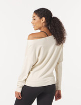 Gylder Women's Lounge Off Shoulder Top in Oatmilk