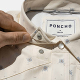 Poncho Outdoors Men's Short Sleeve Western Snapshirt in The Llano, side view