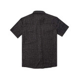 The Poncho Outdoors Men's Short Sleeve Western Snapshirt in Black