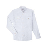 Poncho Outdoors Original Long Sleeve Shirt in Double Blue Check