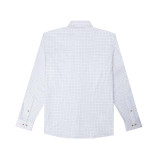Poncho Outdoors Original Long Sleeve Shirt in Double Blue Check
