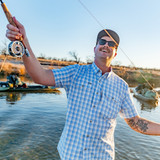 Poncho Outdoors Men's Original Short Sleeve Shirt in Sun Valley lifestyle