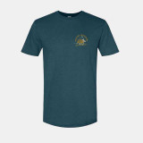 The Poncho Outdoors Men's Armadillo Under the Stars Tee in Teal