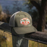 Poncho Outdoors Ocotillo Trucker Hat in Green front view