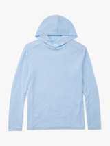 The Fair Harbor Men's Seabreeze Hoodie in Blue Glow