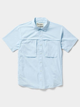 Duck Camp Men's Lightweight Fishing Shirt Ice Water Blue side view