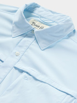 Duck Camp Men's Lightweight Fishing Shirt Ice Water Blue detail view