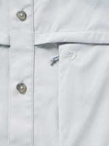 Duck Camp Men's Lightweight Fishing Shirt Highrise Grey back view