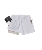 The Southern Shirt Girls' Hybrid Shorts in Bright White