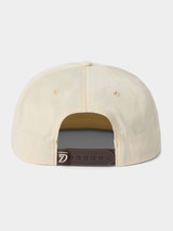 Duck Camp Crawfish Snapback Hat Ivory White front view