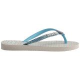 The Havaianas Kids' Slim Glitter II in Beige