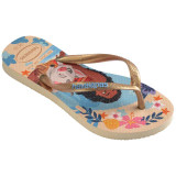 Havaianas Kids' Slim Princess Sandal Beige Straw