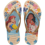 Havaianas Kids' Slim Princess Sandal Beige Straw
