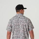 The Burlebo Men's Performance Western Snapshirt in Deer Camo