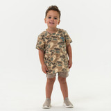 Burlebo Boys' Pintail Camo Tee back view