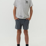 Burlebo Toddlers' Athletic Shorts Grizzly Grey front