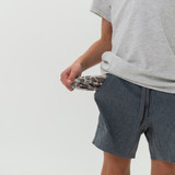 Burlebo Toddlers' Athletic Shorts Grizzly Grey detail