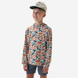 Burlebo Toddlers' Performance Hoodie in Bayside Camo back view