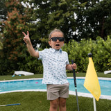 The Burlebo Toddlers' Performance Polo in the Lone Star Pattern