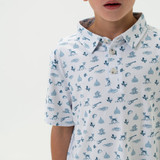 The Burlebo Toddlers' Performance Polo in the Lone Star Pattern
