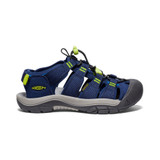 Keen Big Kids' Newport Boundless Sandals Naval Academy and Evening Primrose front view