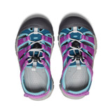 The Keen Little Kids' Newport Boundless Sandals in Legion Blue and Willowherb