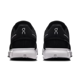 On Running Men's Cloud 6 Running Shoes Black and White front view