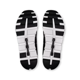 On Running Men's Cloud 6 Running Shoes Black and White heel view