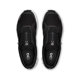 On Running Men's Cloud 6 Running Shoes Black and White top view