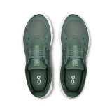 The On Running Men's Cloud 6 Running Shoes in Olive and Evergreen