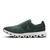 The On Running Men's Cloud 6 Running Shoes in Olive and Evergreen