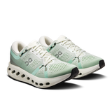 The On Running Women's Cloudsurfer 2 Running Shoes in Ivory and Creek