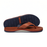 Hari Mari Men's The Clipper Sandals tan leather top view